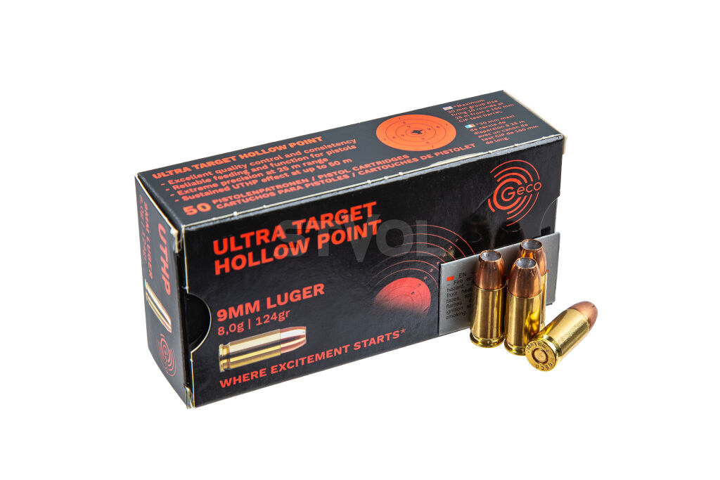 Набій нарізний Geco 9mm Luger UTHP 8.0g 50 шт./уп. фото