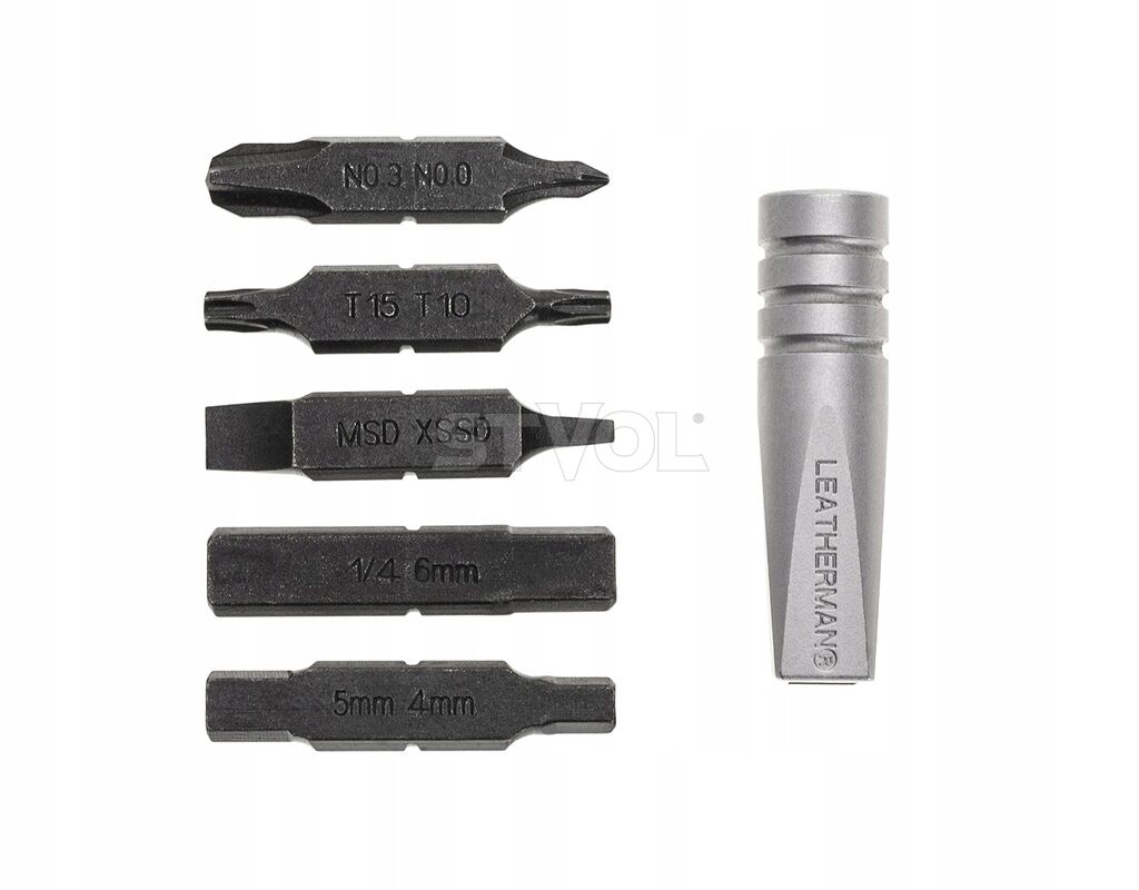 Перехідник-бітотримач LEATHERMAN на хрестову викрутку мультитула з бітами, сталевий фото 2