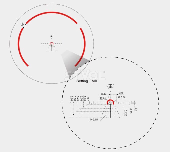 Прицел оптический Vector Optics Constantine 1-8x24 (30 мм) FFP illum. VCO-1 MIL RAR Фото 3
