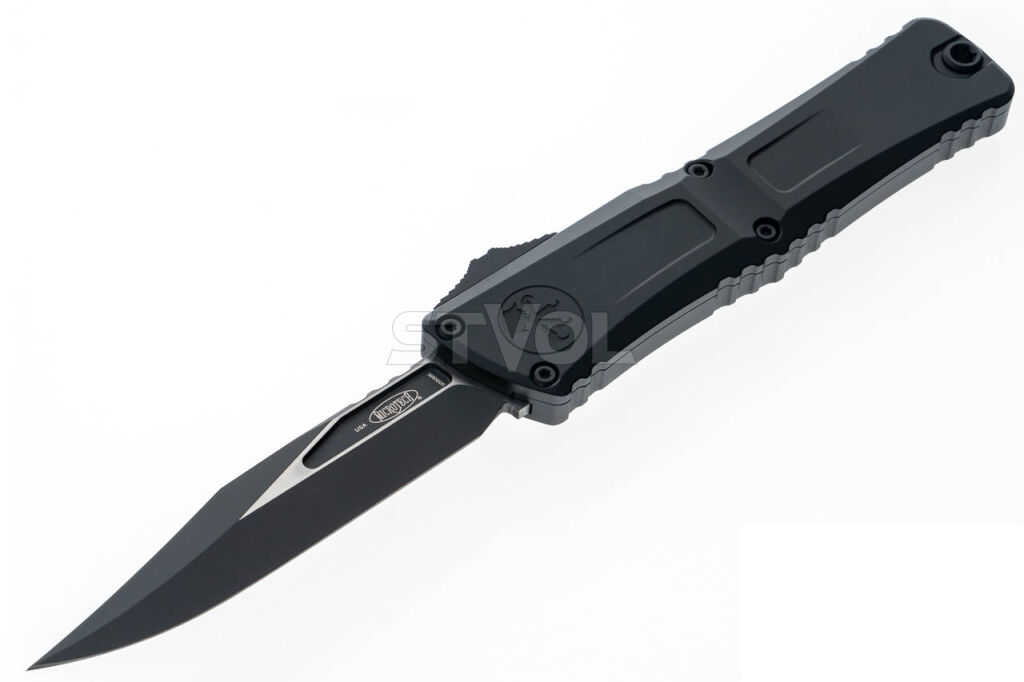 Ніж Microtech Combat Troodon Gen III OTF, bowie tactical, чорний фото
