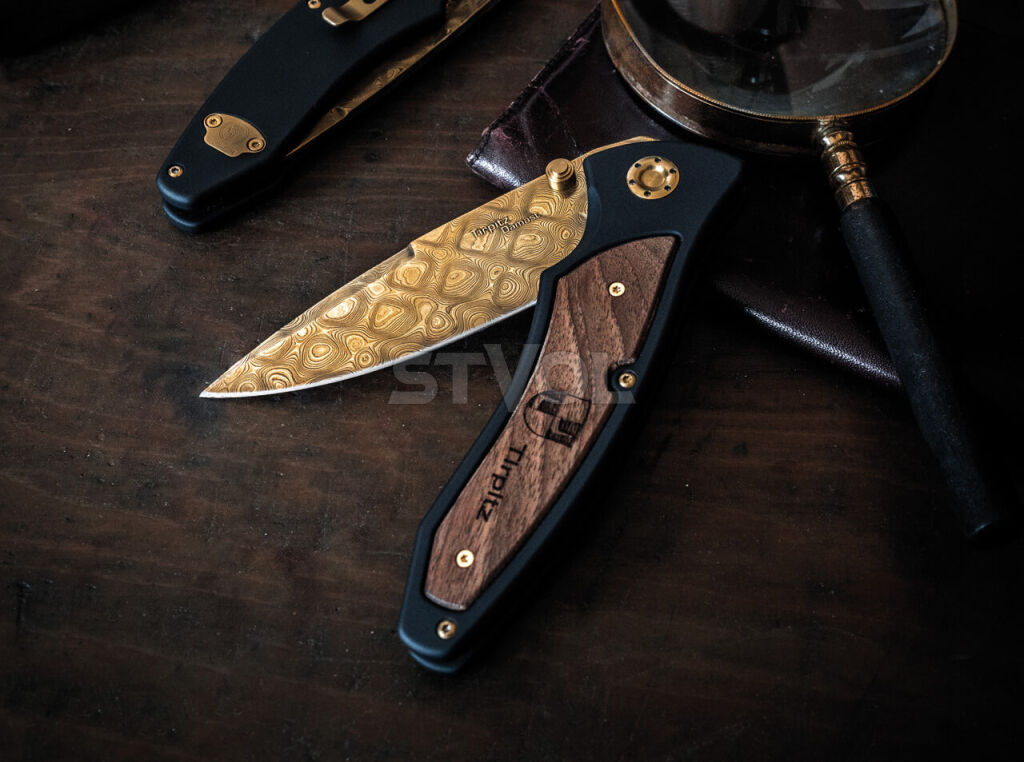 Ніж Boker "Tirpitz Damas Gold" фото 3
