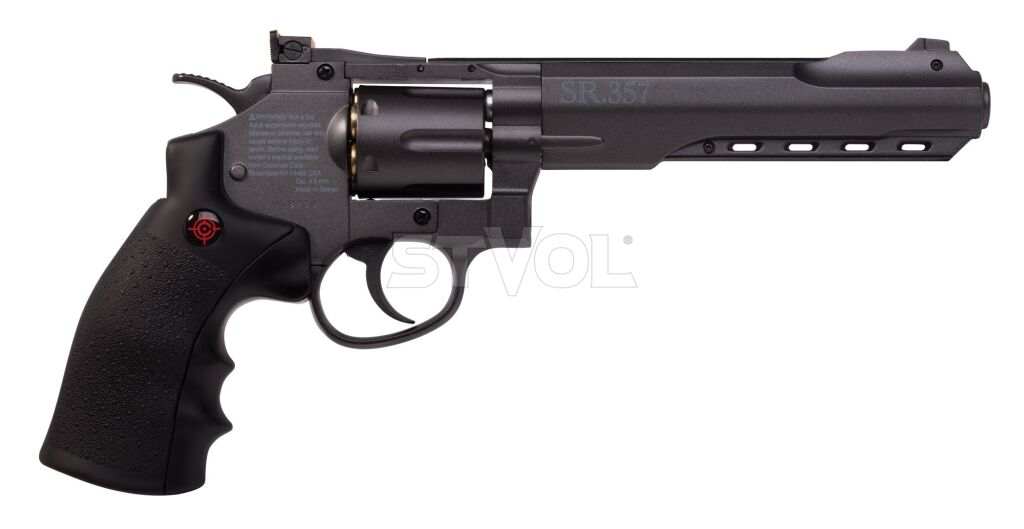 Револьвер пневматический Crosman 357  Black 4.5mm Фото 2