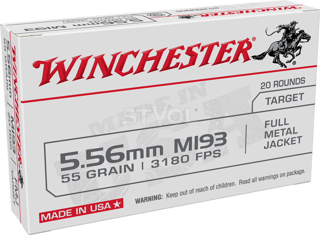 Патрон нарізний Winchester k.223 Rem FMJ 55Gr (3,56 г) фото