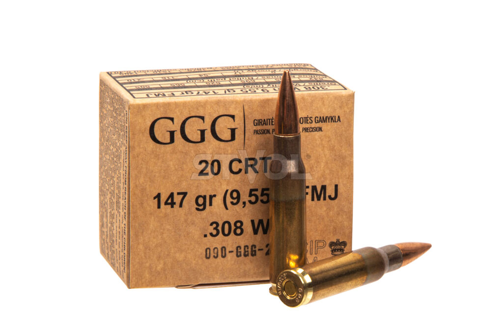 Патрон нарізний GGG кал.308 Win FMJ 147GR (9.55 г) фото