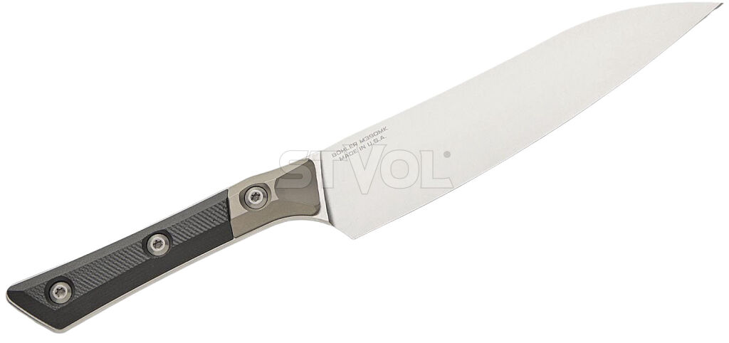 Універсальний кухонний ніж Microtech Utility 6" Black G-10 з больстером фото 2