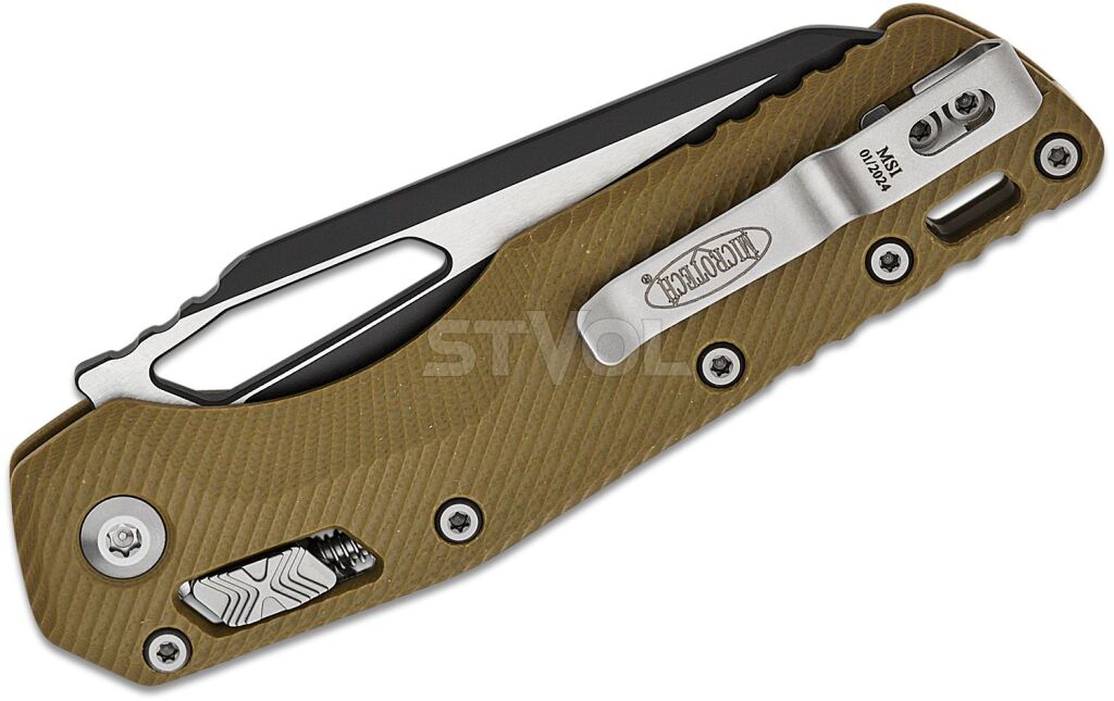 Нож Microtech MSI SE, fluted black, G10, OD green Фото 4