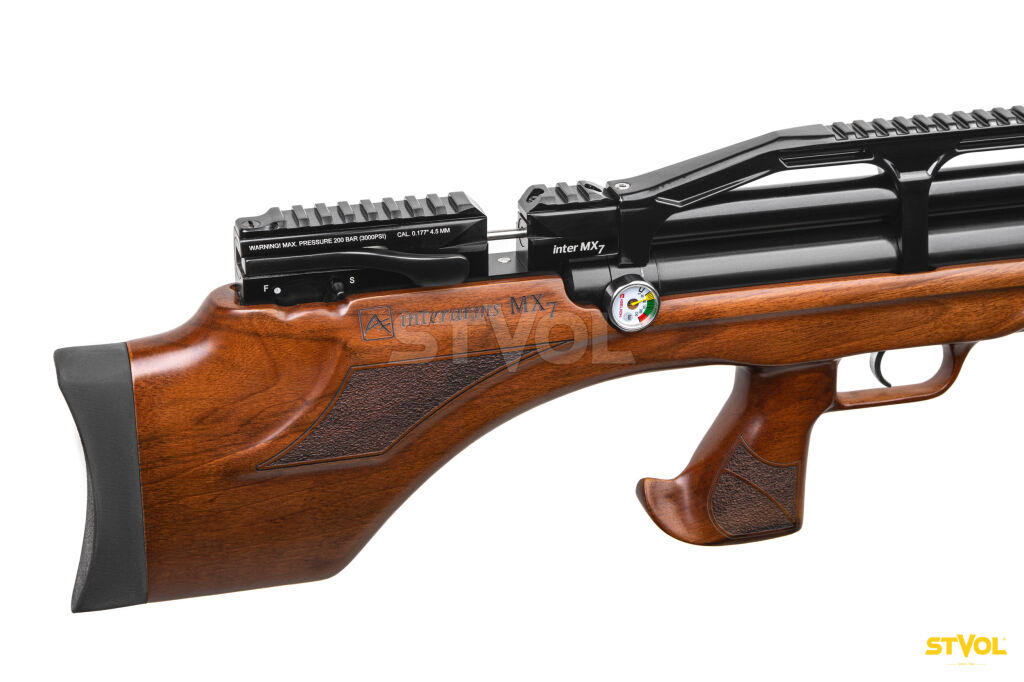Пневматическая PCP винтовка  Aselkon MX7 Wood  кал. 4.5 дерево Фото 3