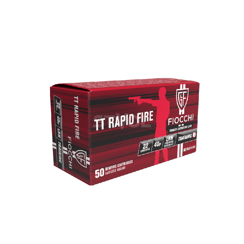 Патрон нарізний Fiocchi TT Rapid Fire 22LR, LRN 40GR (2,59 г), 280 м/с фото 2