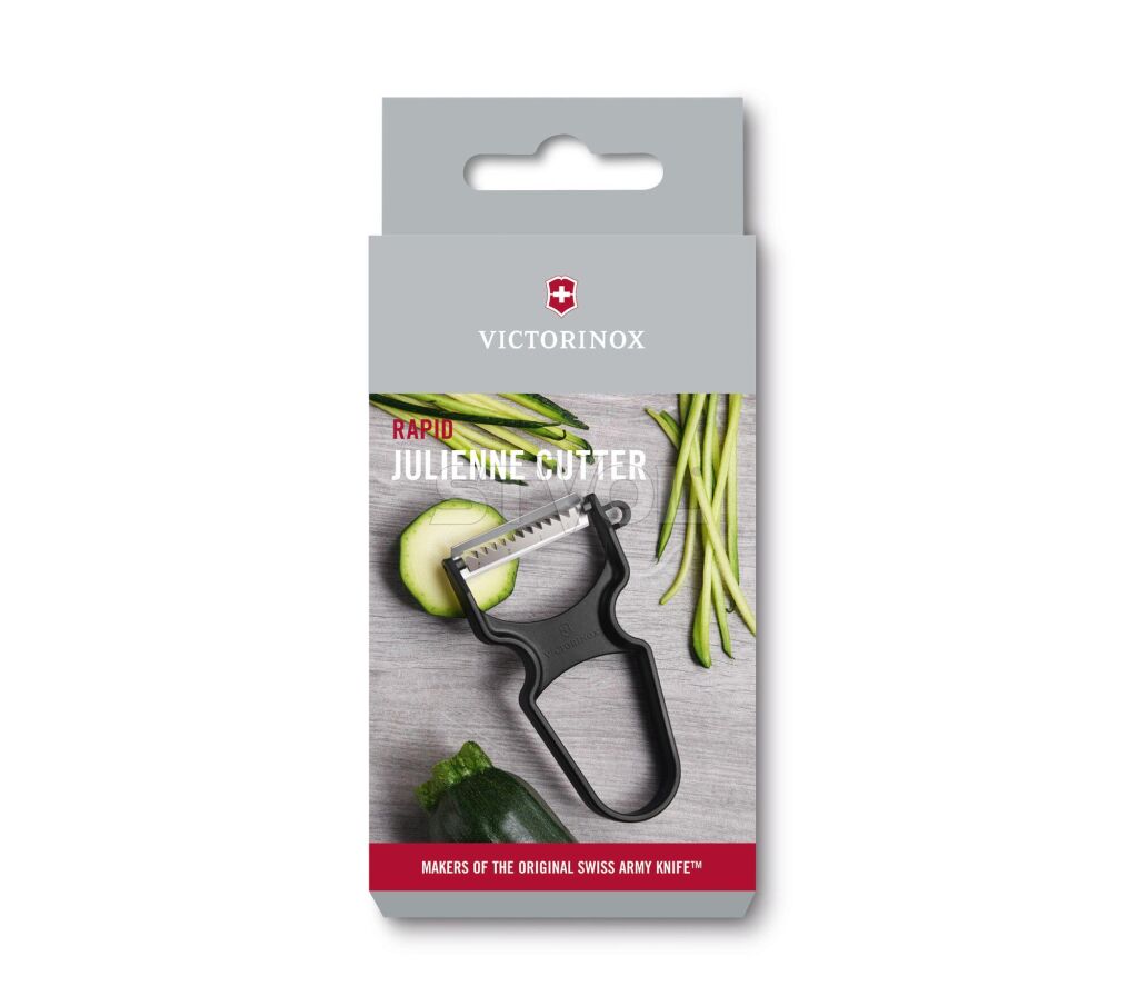 Овощечистка Victorinox RAPID, черная, РК для нарезки соломкой Фото 5