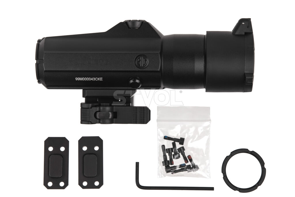 Збільшувач SIG Optics JULIET 6 MAGNIFIER, 6X24MM, POWERCAM QR MOUNT,BLACK фото 6