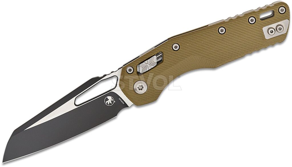 Нож Microtech MSI SE, fluted black, G10, OD green