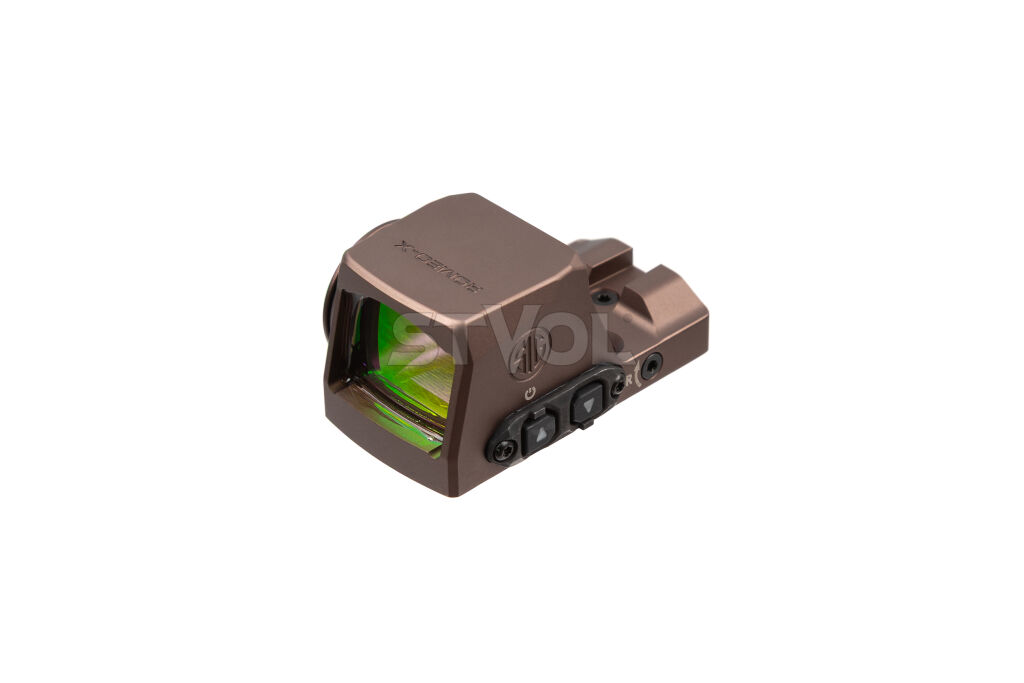 SORX1002 Прицел коллиматорный Sig Optics ROMEO-X PRO FOOTPRINT, OPEN, 2 MOA DOT&32 MOA CIRCLE, FDE фото
