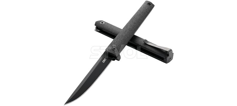 Нож CRKT "CEO Black", флиппер, чёрный Фото 10