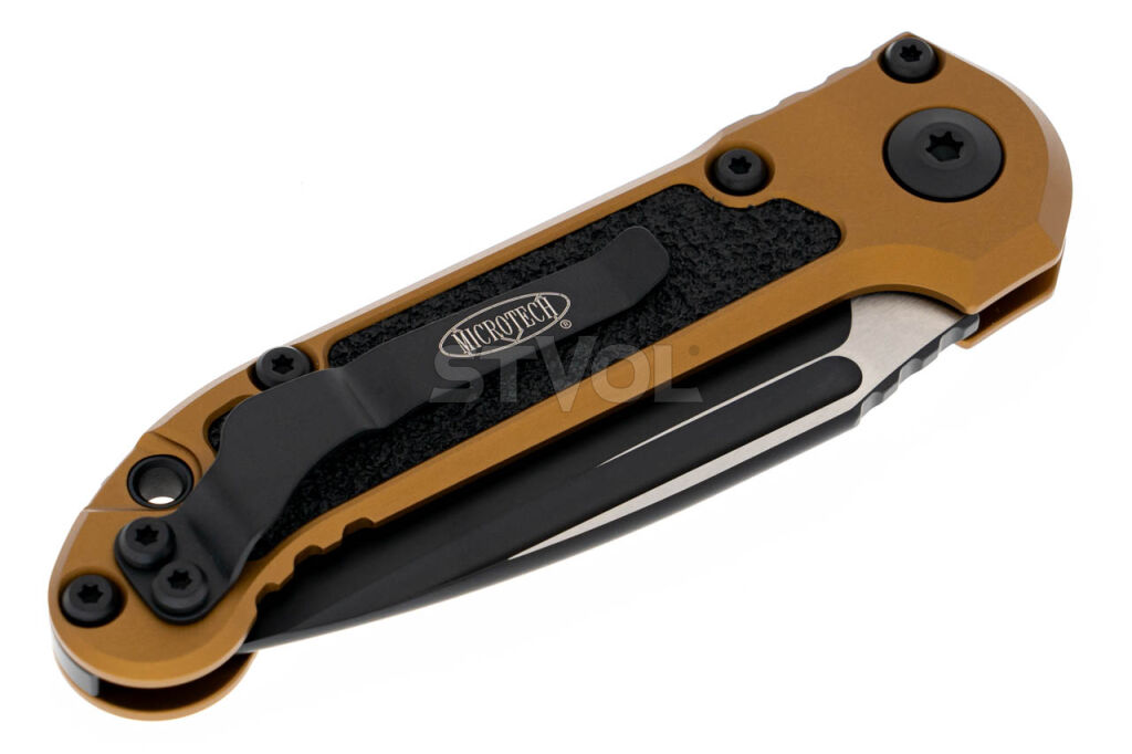 Нож Microtech L.U.D.T.,  черный клинок, рукоять tan Фото 4