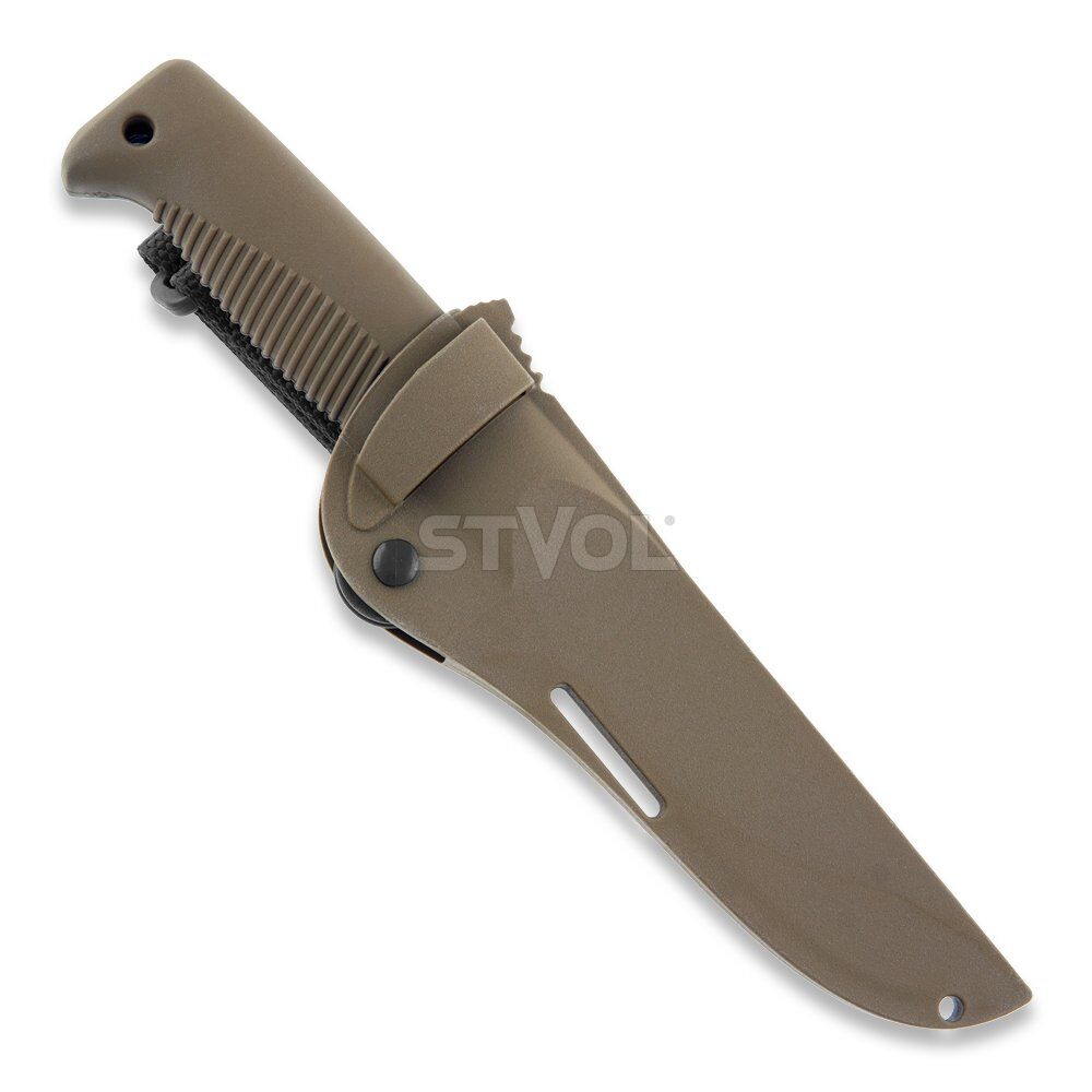 Ніж Peltonen M07, покриття PTFE Teflon, coyote, coyote композитний чохол фото 3
