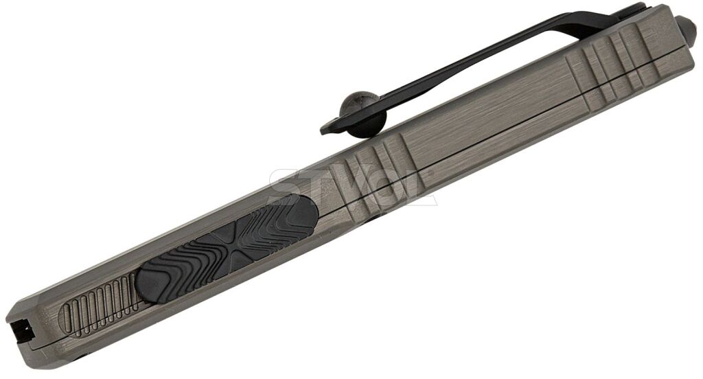 Ніж Microtech Ultratech Gen III OTF, ZBP D/E, tatical, напівсеррейтор, сірий фото 5