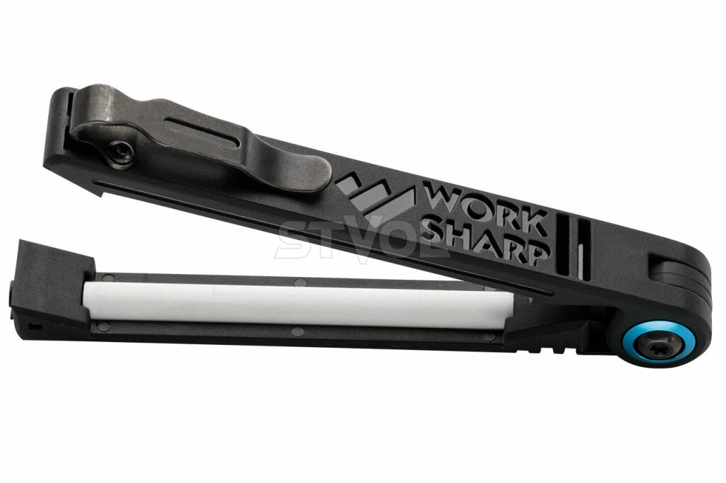 Складане точило Benchmade "EDC folding sharpener - Edge Maintenance Tool", кераміка+шкіра фото 7