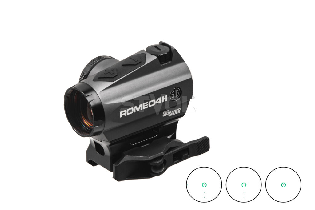 Приціл коліматорний SIG Optics ROMEO4H 1x20mm,GREEN HORSE SHOE DOT, 0.5 MOA ADJ фото