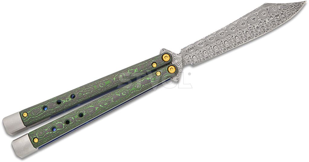 Ніж Benchmade "Necron Limited", balisong, monarch dama,jungle wear fat carbon фото 2