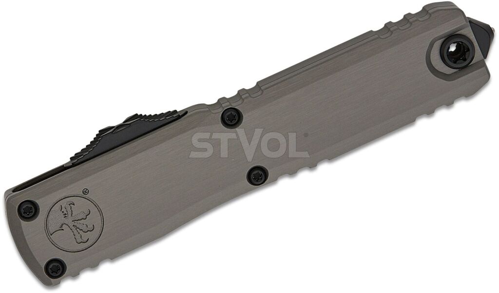 Ніж Microtech Ultratech Gen III OTF, ZBP D/E, tatical, напівсеррейтор, сірий фото 3