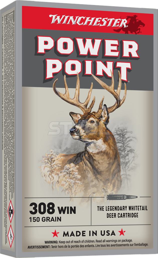 Патрон нарізний Winchester Power-Point .308 Win Power Point 9,72 г (150 Gr) фото