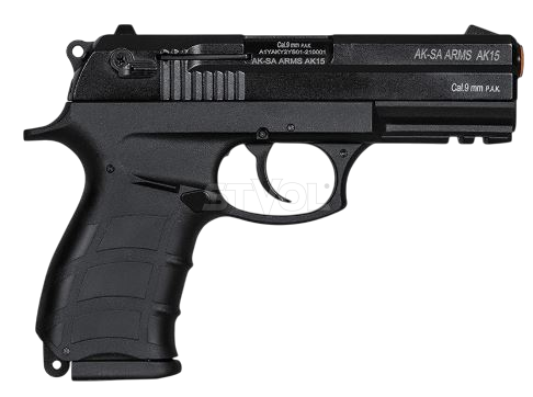 Пистолет сигнальный Aksa Arms AK15 CC-01 cal.9 PAK (Beretta) Фото 2