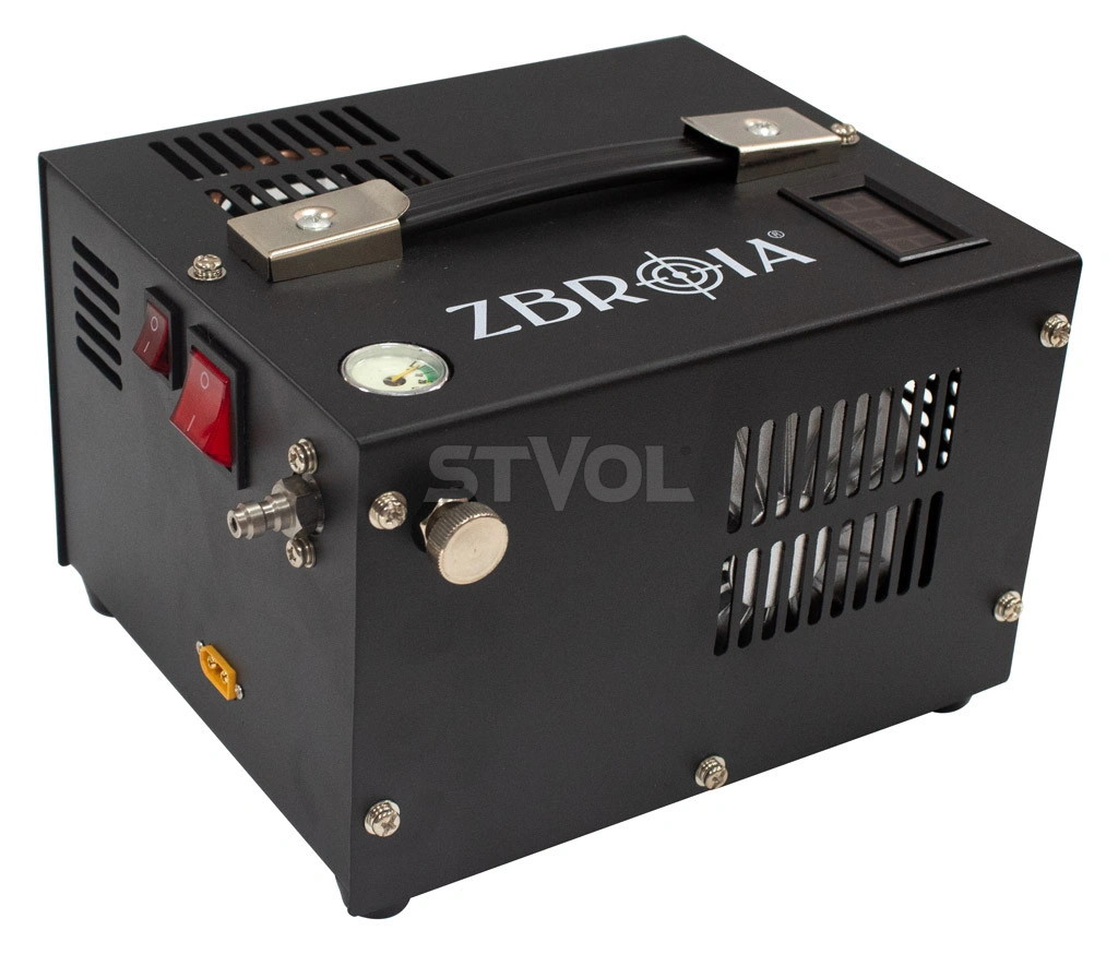 Z9.6.083 Компресор повітряний PCP, електричний 12В, 300 бар / 4500psi Колір: Чорний Напруга: 12v/220