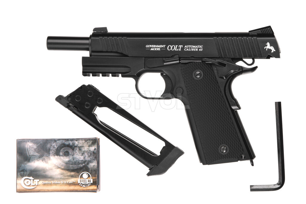 Пневматический пистолет Umarex Colt M45 CQBP BLACK  Blowback кал.4,5мм Фото 2