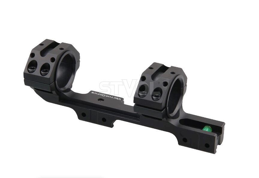 Моноблок Vector Optics 30/25,4 мм з бульбашковим рівнем на ластівчин хвіст і планкою Пікатіні зверху фото 3