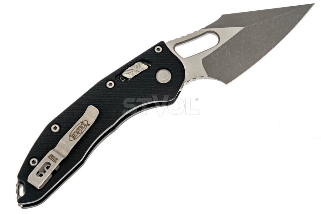 Ніж Microtech Stitch Ram-Lock, fluted, Apoc, чорне руків'я G10 фото 2