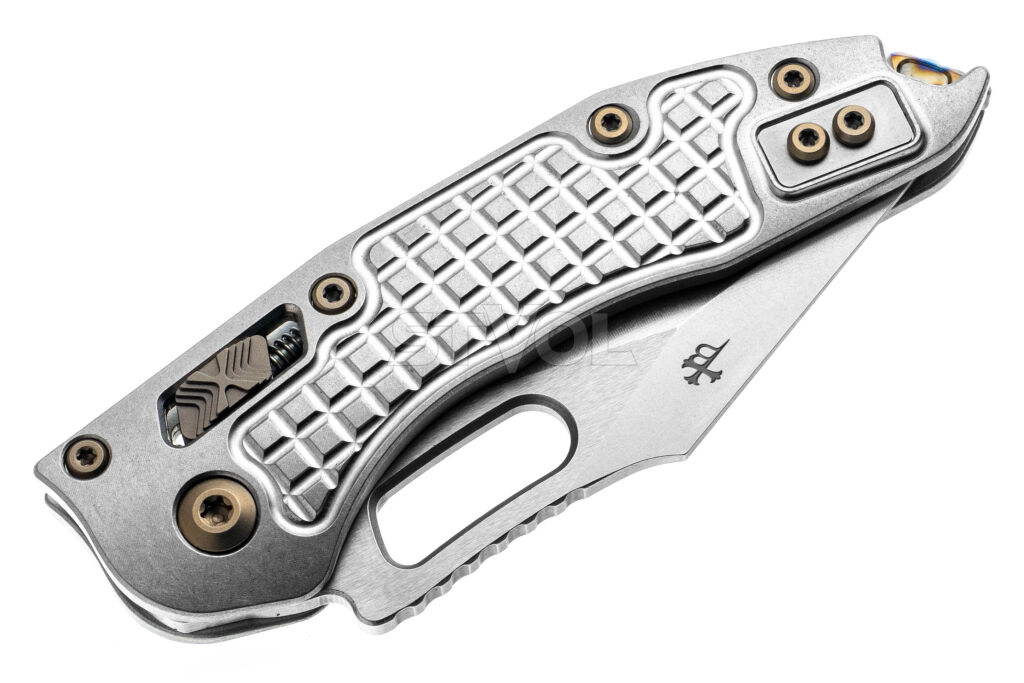 Ніж Microtech Stitch Ram-Lok Marfione Select Stnwsh Frag Ti w/flamed Ti Brnz Dbl Vapor фото 4