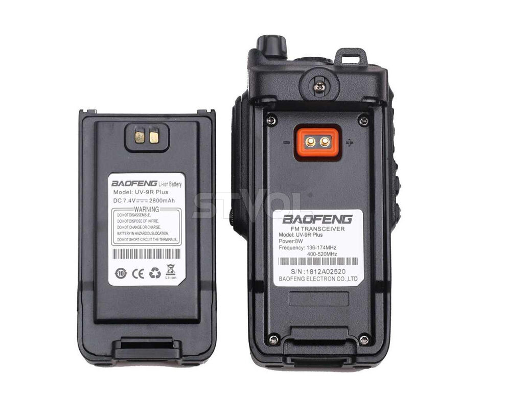 Рация Baofeng UV-9R Plus 8W,1800 мАч UHF/VHF, IP67 Фото 2