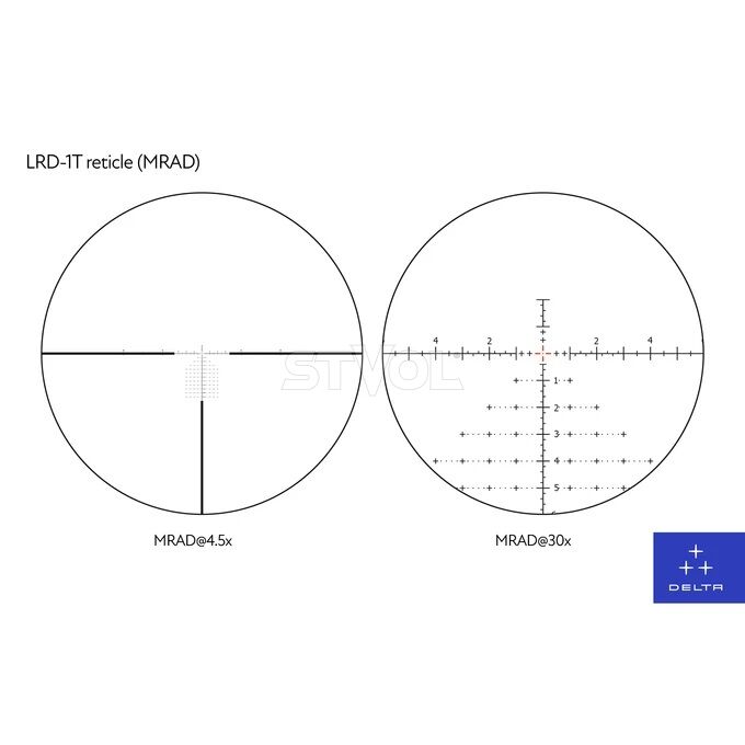 Прицел оптический Delta STRYKER 4,5-30x56 (34 мм) FFP illum. LRD-1T 2020 Фото 2