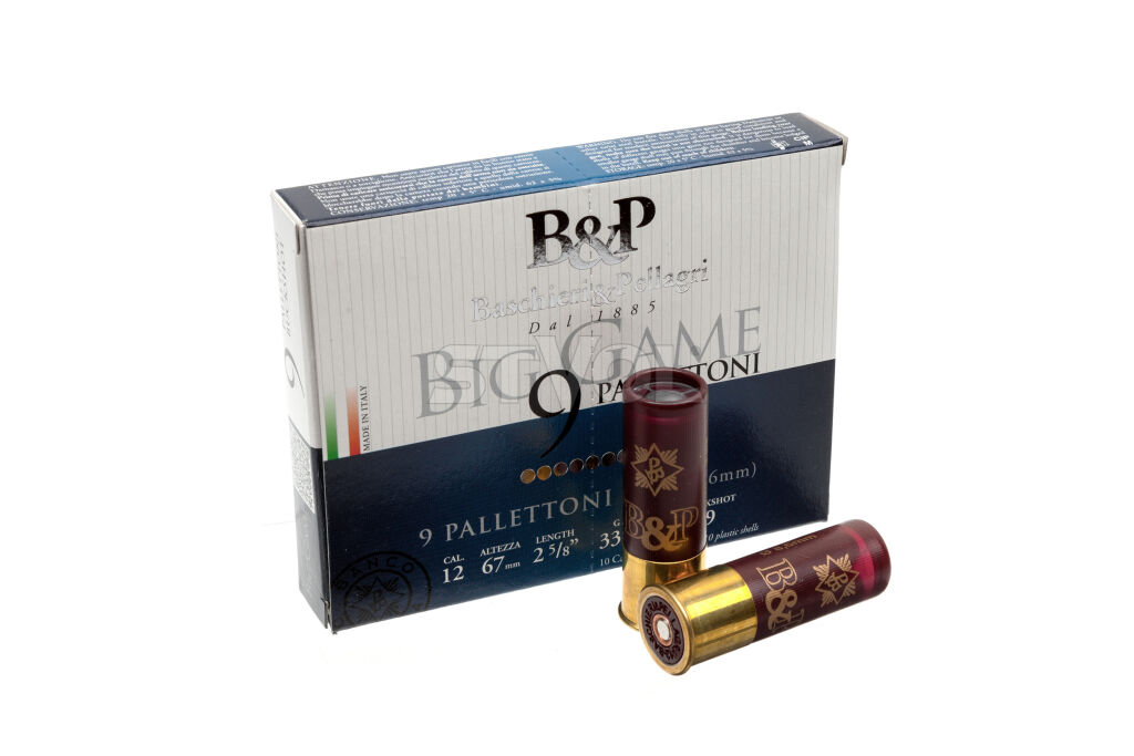 Картеч B&P BIG GAME PALLETTONI  (9P)  к.12/20/67 №11/0, 10/100шт 33,5гр фото