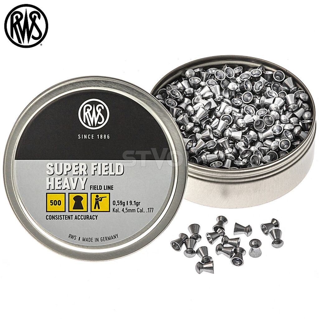 Кульки RWS SuperFieldHeavy 0,59 гр.500 шт кал.4,5 мм фото 3