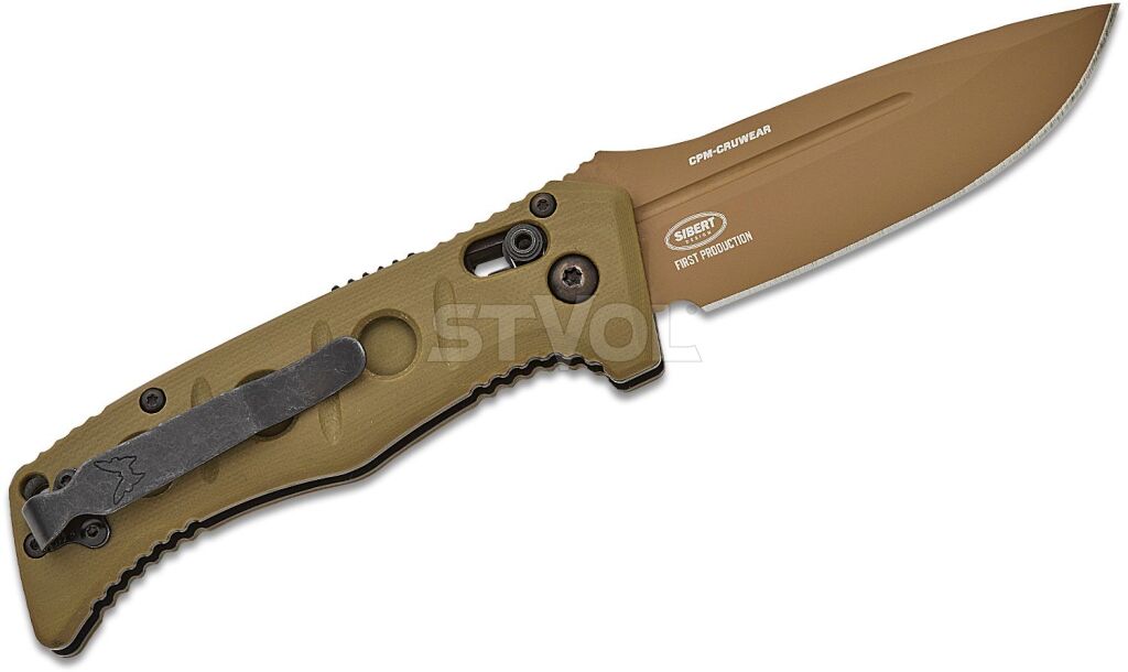 Ніж Benchmade "Sibert Mini Auto Adamas", олива фото 2