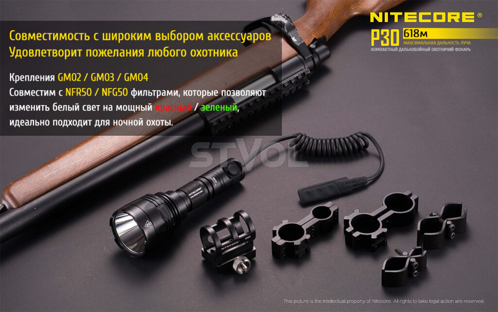 Ліхтар Nitecore P30 фото 5