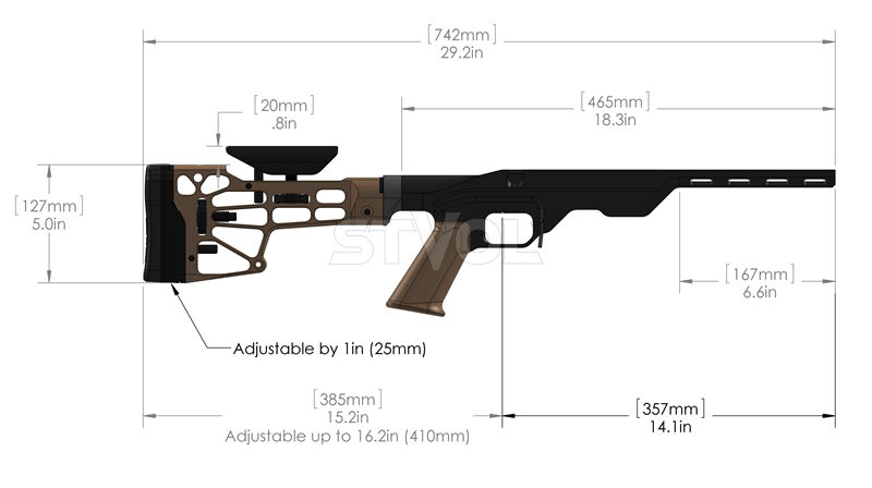 Ложе MDT LSS для Howa 1500 / Weatherby Vanguard Фото 6