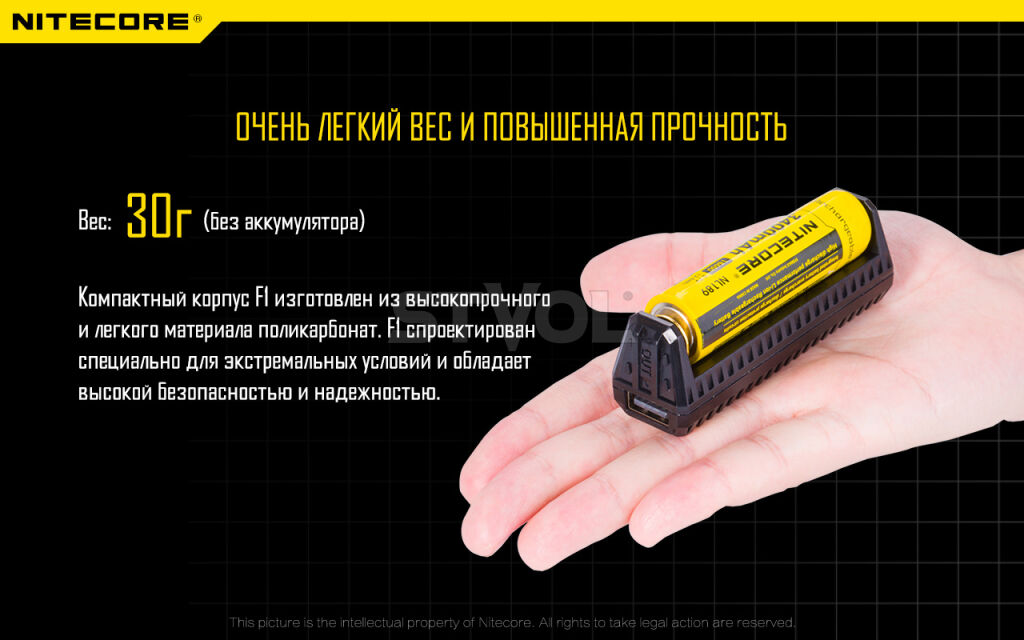 Зарядний пристрій 2 в 1 + Power Bank Nitecore F1 фото 7