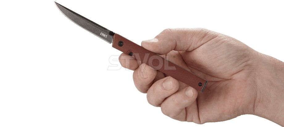Нож CRKT "CEO", шпенёк, burgundy, D2 Фото 3
