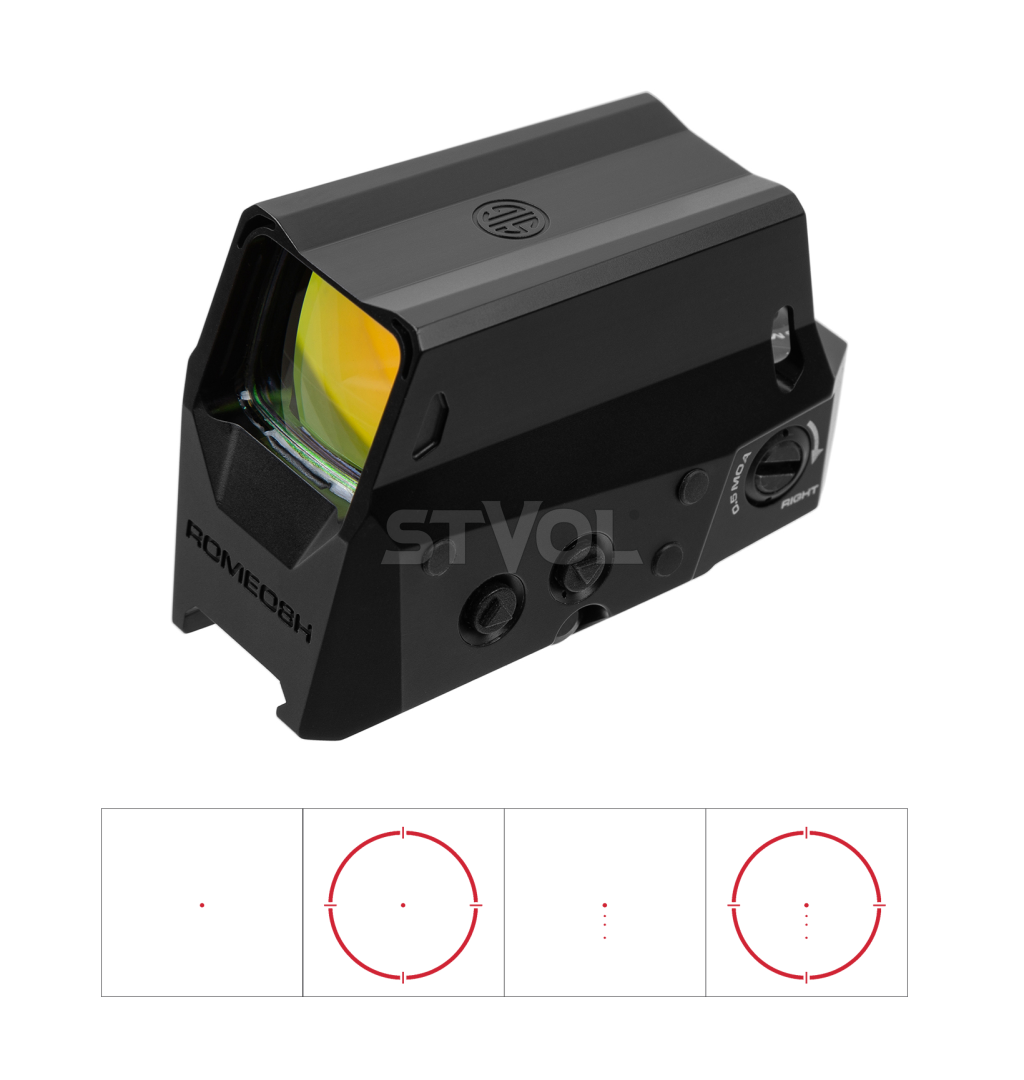 Приціл коліматорний Sig Optics ROMEO8H BALLISTIC CIRCLE DOT, 0.5 MOA ADJ, BLACK фото