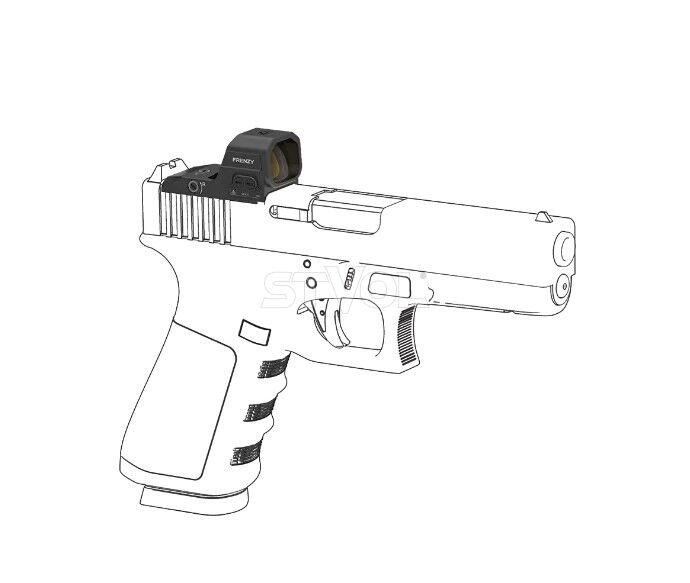 Приціл коліматорний Vector Optics Frenzy FA 1x16x21 Glock MOS 3 MOA фото 8