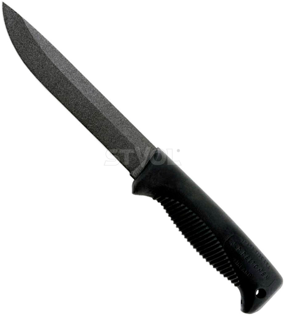Нож Peltonen M95, покрытие PTFE Teflon, чёрный, черный композитный чехол Фото 2