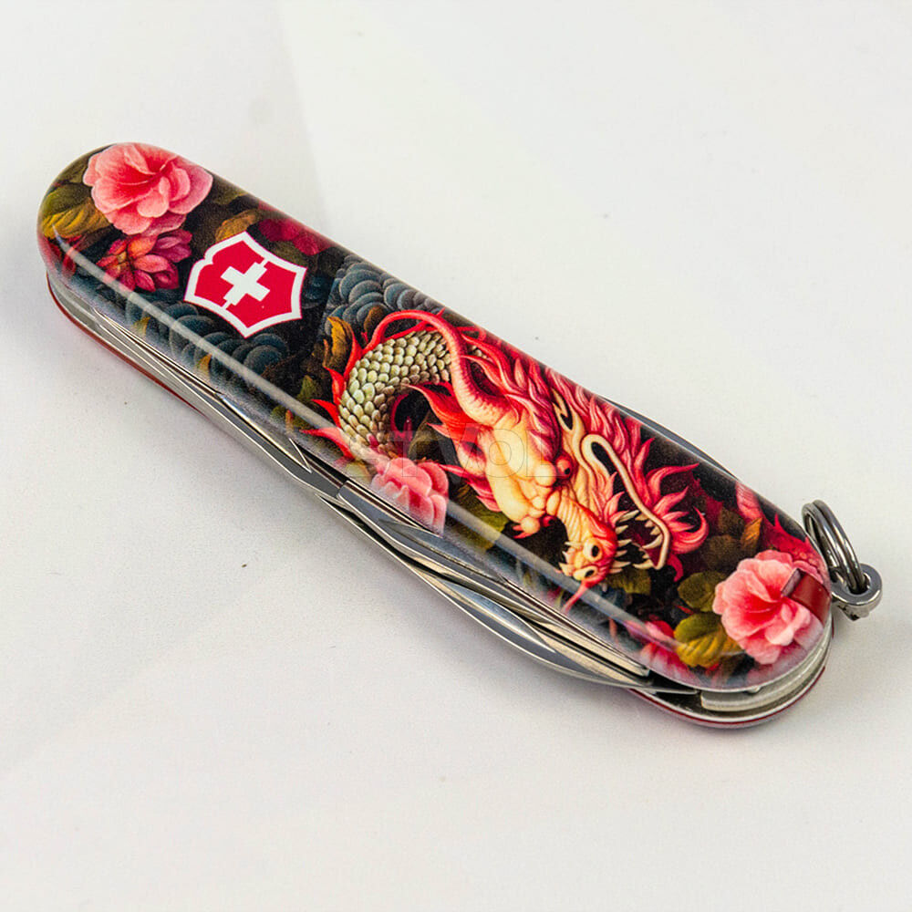 Ніж Victorinox Swiss Army Spartan Zodiac Китайський зелений дракон фото 2