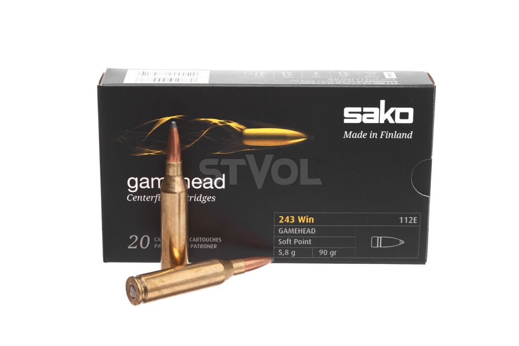 Патрон нарезной Sako Gamehead SP кал.243 Win 5,83 г (90Gr)