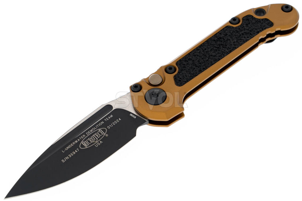Нож Microtech L.U.D.T.,  черный клинок, рукоять tan