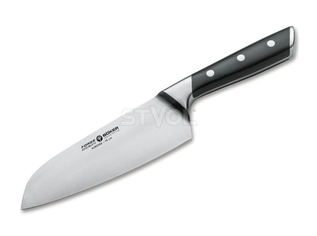 Кований кухонний ніж-сантоку Boker Forge Santoku фото