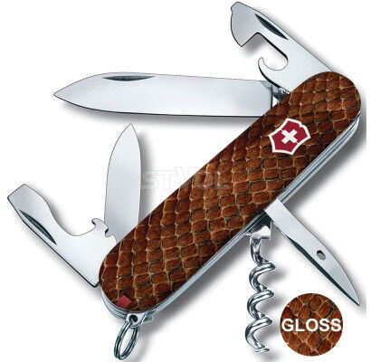 Ніж Victorinox Swiss Army Spartan Design Шкіра кобри фото