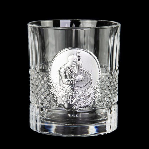 Набор для виски Boss Crystal "Казаки", 6 бокалов, накладки серебро Фото 3