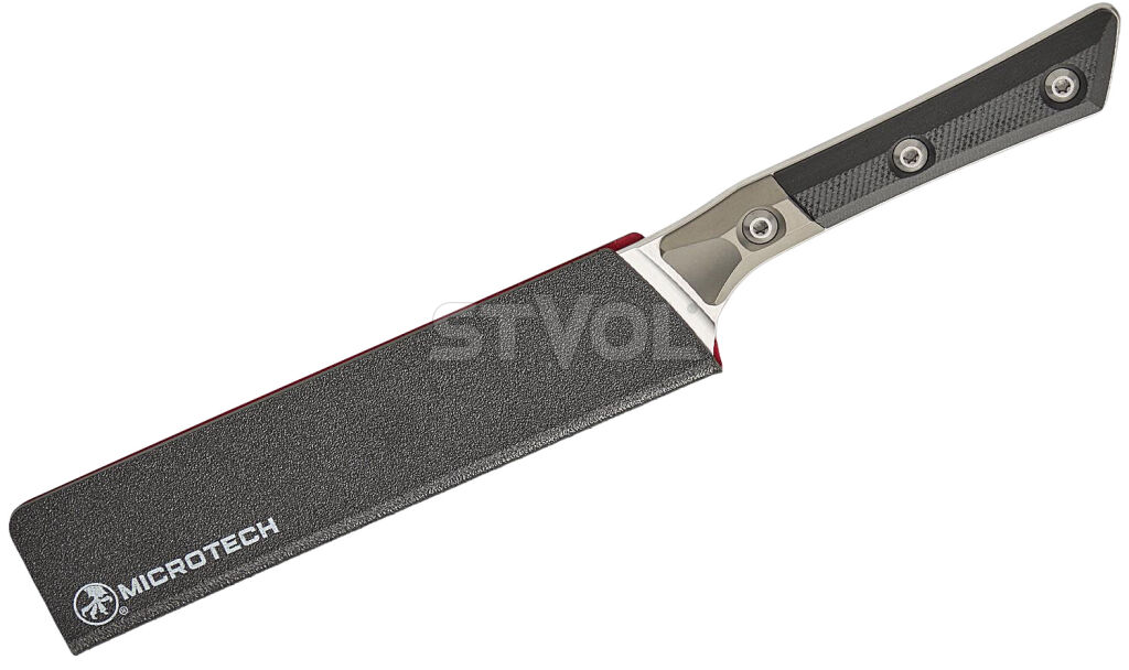Універсальний кухонний ніж Microtech Utility 6" Black G-10 з больстером фото 3